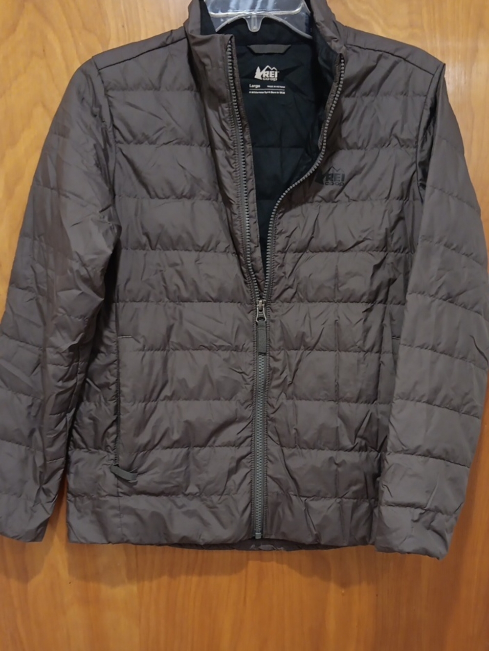 REI Kids Lightweight Antelope colored Quilted Puffer Jacket